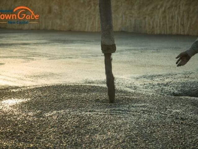 الاعمال الخرسانية للأساسات بالمرحلة الاولى